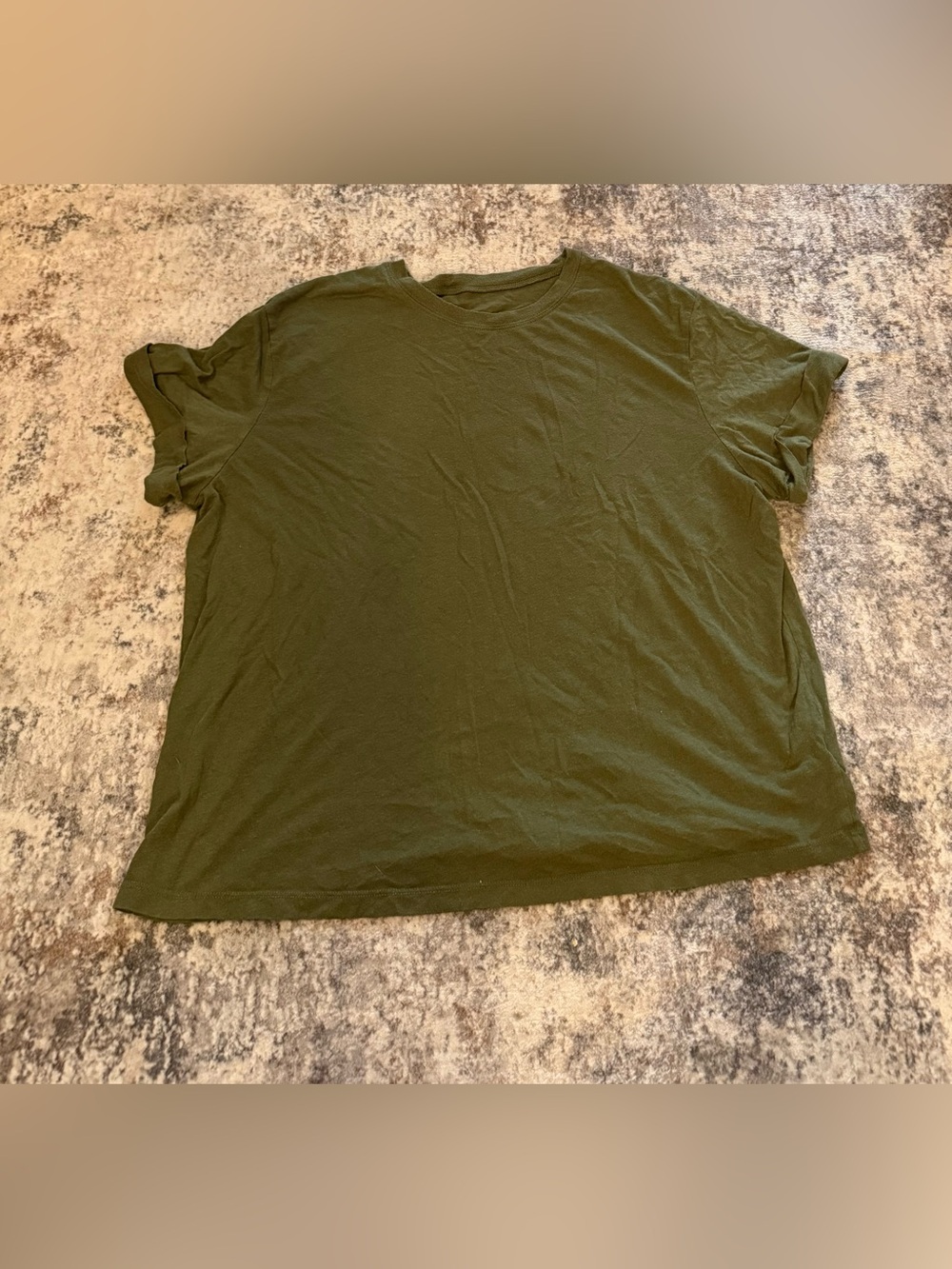 a new day Olive Crew Neck Short Sleeve Tee